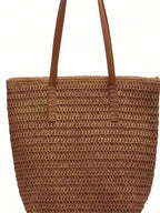 Bolsa Shopper em Palha com Alça de Ombro