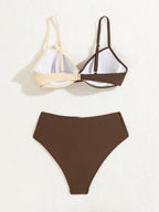 Biquíni Hot Pant com Bojo Feminino Duas Cores Cruzado