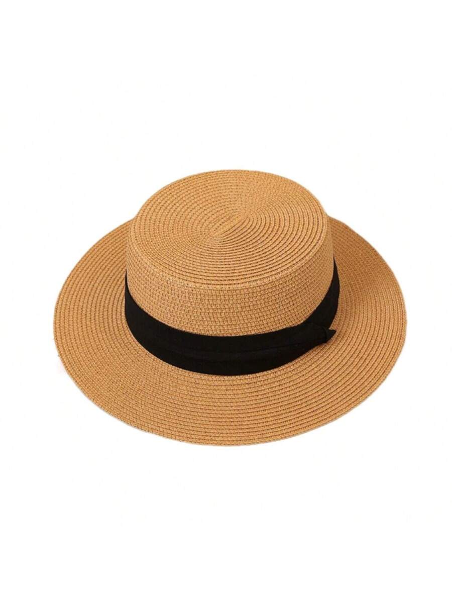 Chapéu Palha Aba Média com Fita