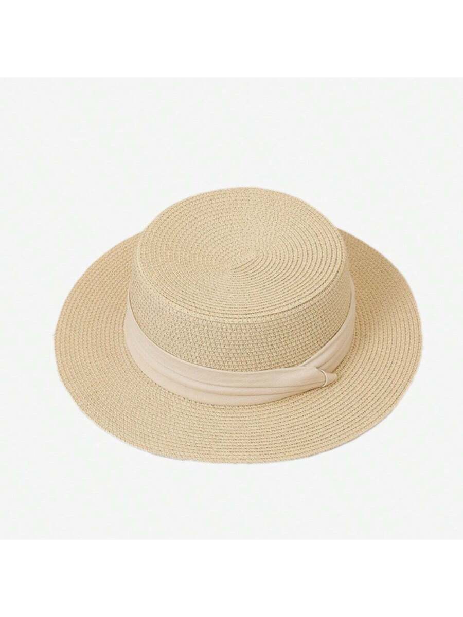 Chapéu Palha Aba Média com Fita