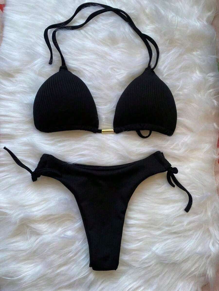Biquíni Praiano Tiras Duplas Ajustável Casual