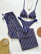 Conjunto Listrado Casual Confort
