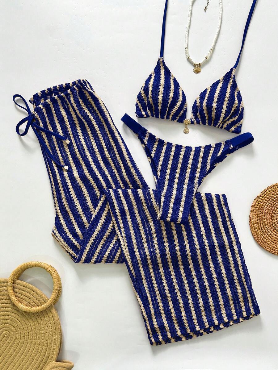 Conjunto Listrado Casual Confort