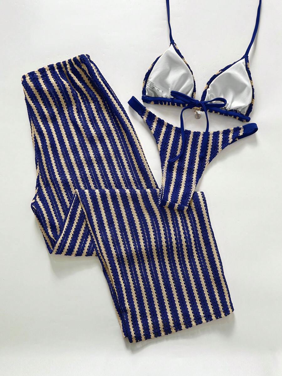 Conjunto Listrado Casual Confort