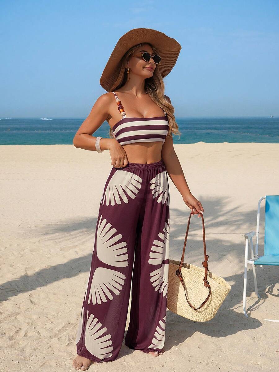 Conjunto Resort Boho Beach 3 Peças