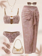 Kit Moda Praia Biquíni & Saia Maxi Elegance