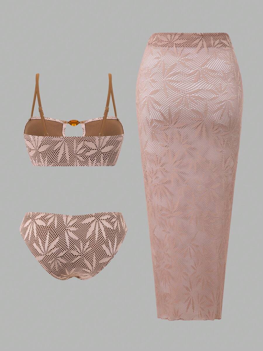 Kit Moda Praia Biquíni & Saia Maxi Elegance