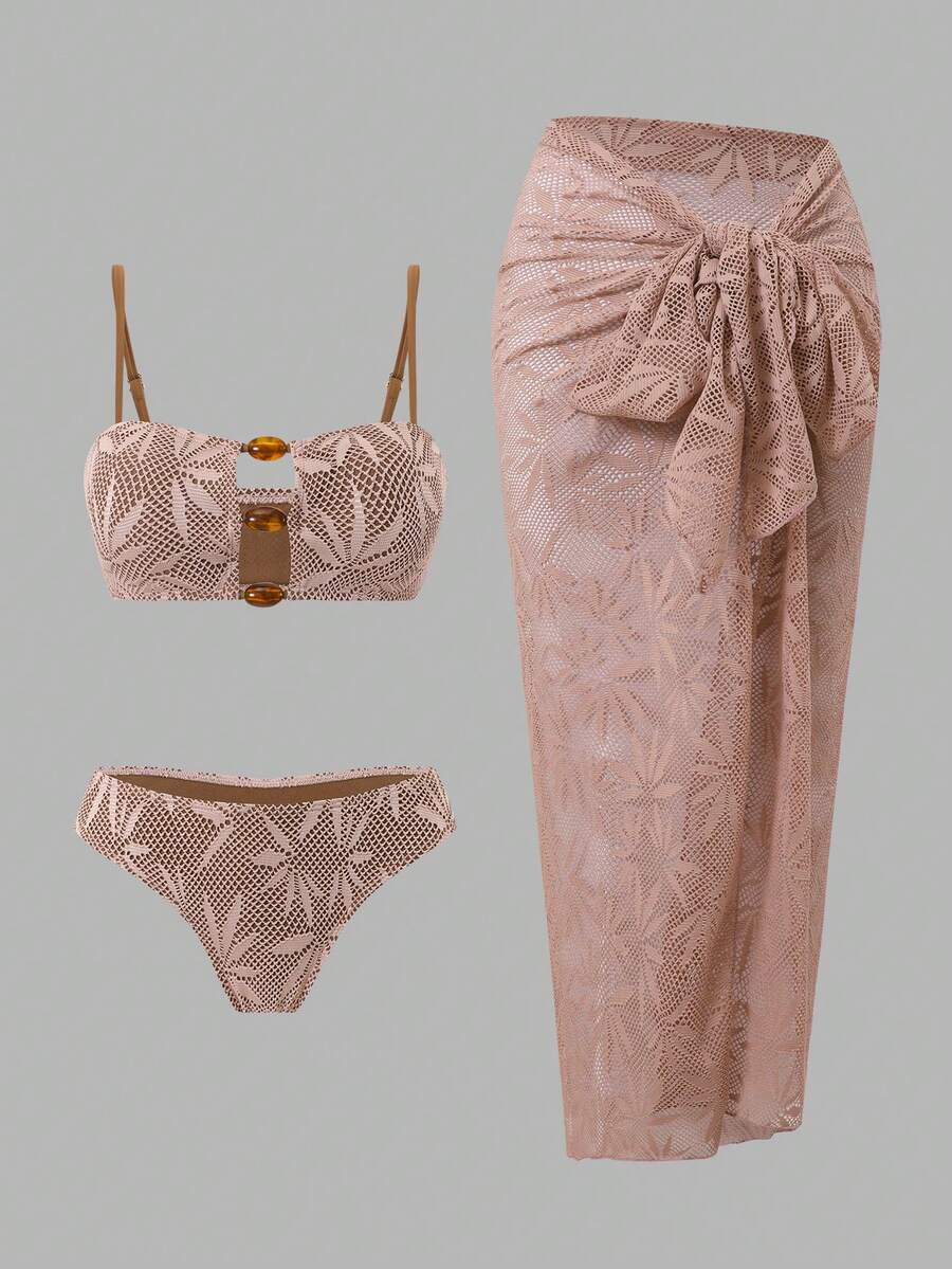 Kit Moda Praia Biquíni & Saia Maxi Elegance