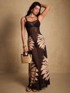 Vestido Resort Transparência Floral