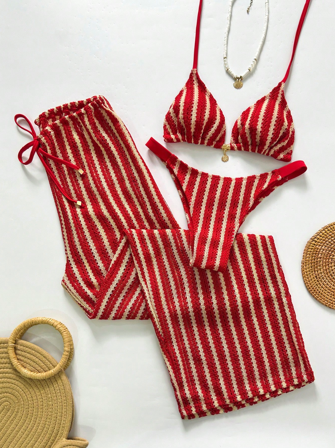 Conjunto Listrado Casual Confort