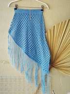 Saia Saída de Praia Tricot com Franjas Premium