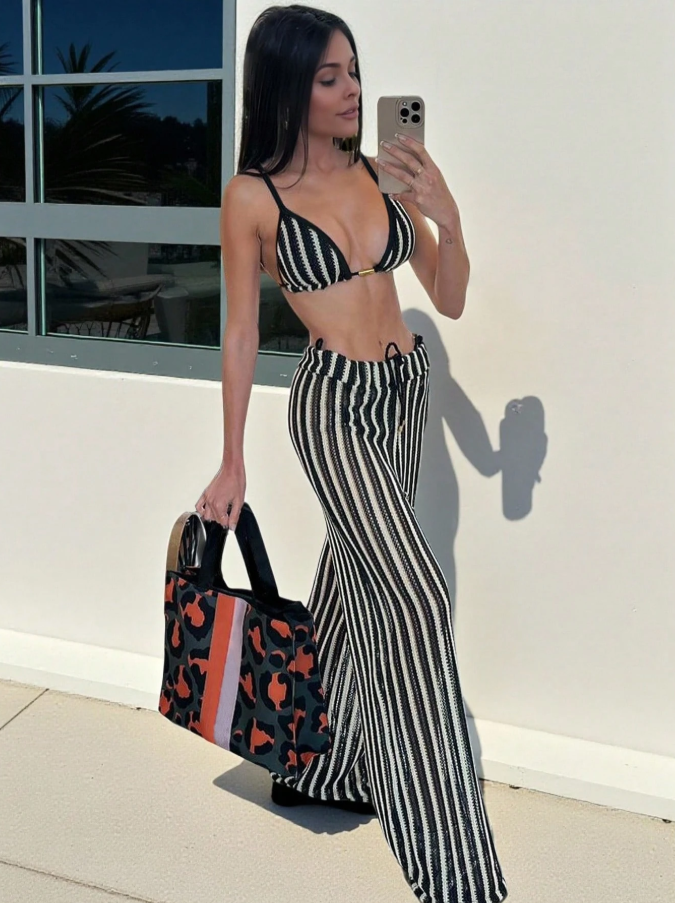 Conjunto Resort Crochê (3 Peças)