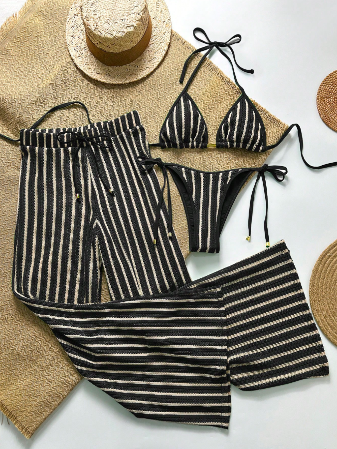 Conjunto Resort Crochê (3 Peças)