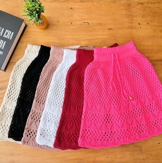 Saia Saída de Praia Crochê Lace Premium