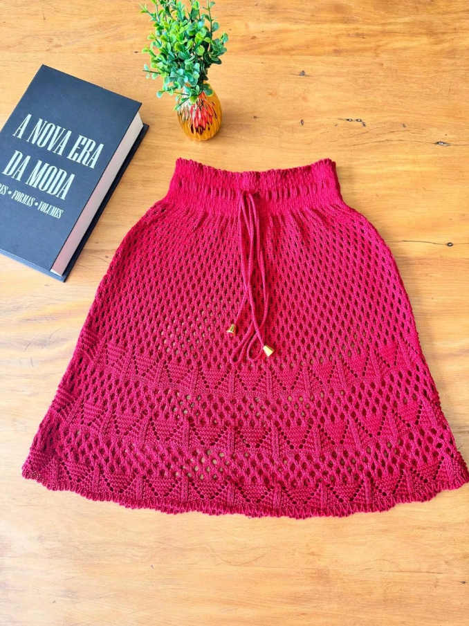 Saia Saída de Praia Crochê Lace Premium