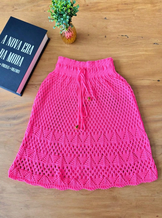 Saia Saída de Praia Crochê Lace Premium