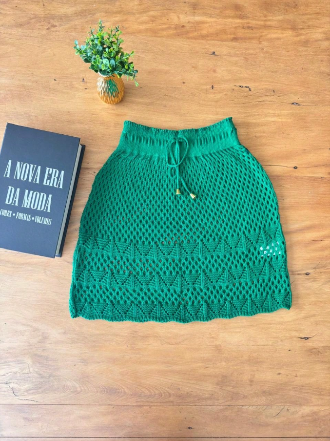 Saia Saída de Praia Crochê Lace Premium