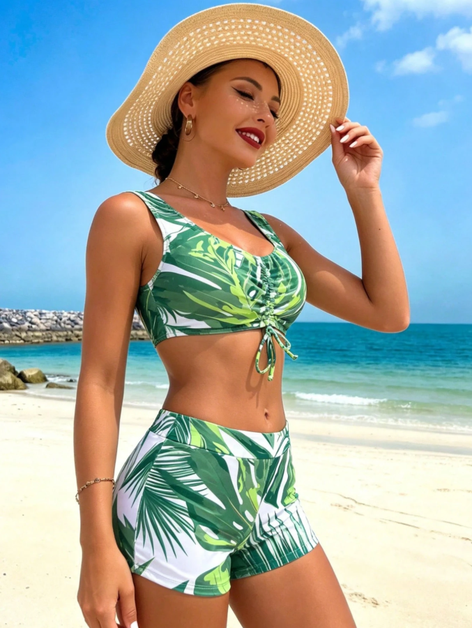 Kit de Praia 3 Peças Manga Longa e Saída Confort