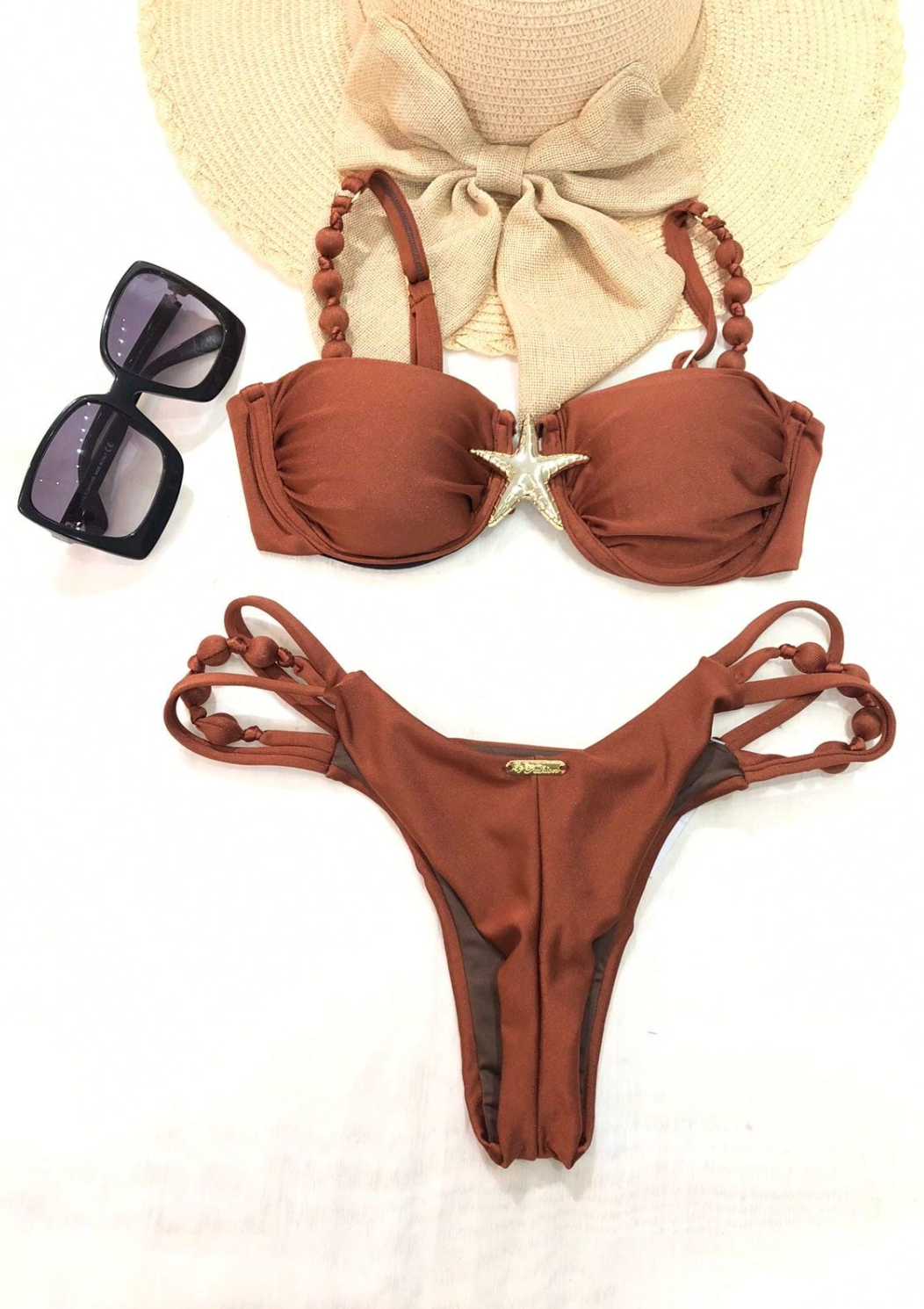 Saída Costeira Ruched Premium