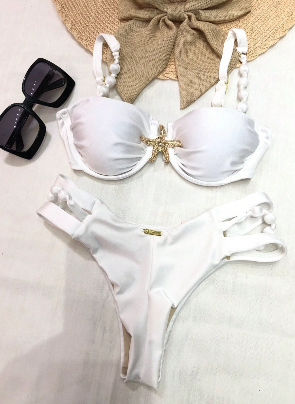 Saída Costeira Ruched Premium