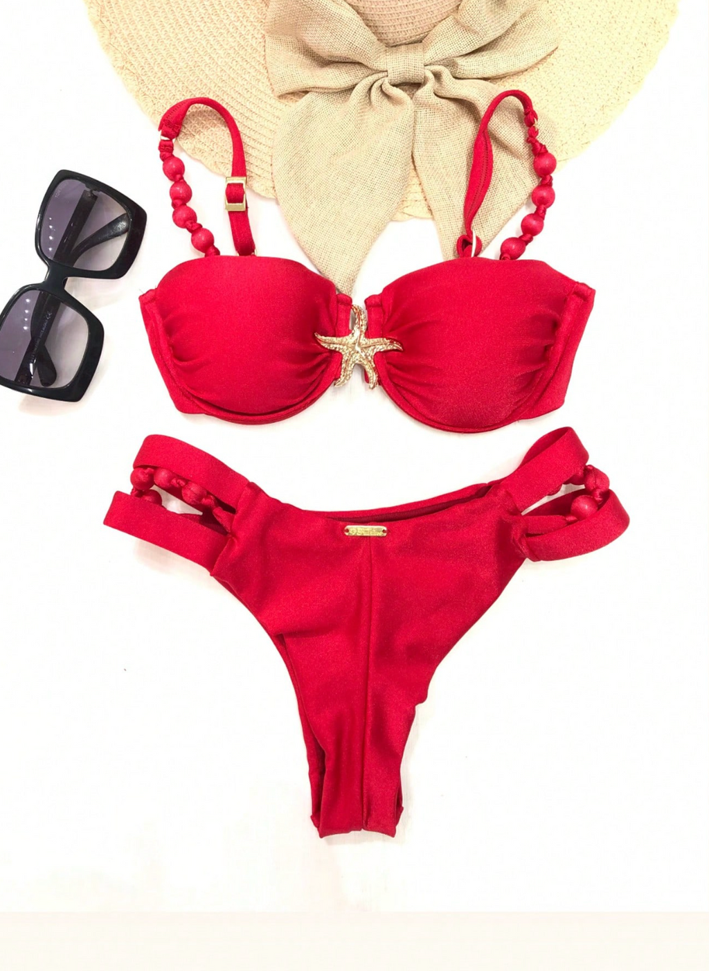 Saída Costeira Ruched Premium