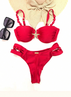 Saída Costeira Ruched Premium