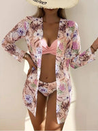 Kit Moda Praia - Biquíni Tropicana + Saída De Praia